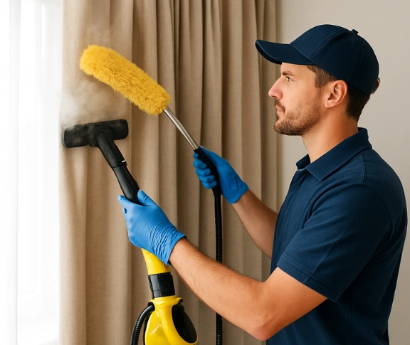 Trusted blind cleaning technician Matty Curtain Cleaning keon-park-vic QLD